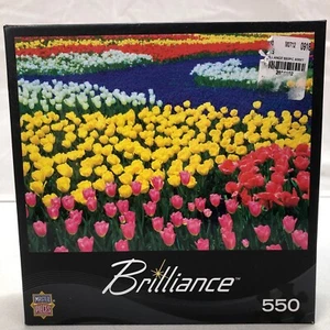 BRILLIANCE MASTER PIECES 550 PIECE JIGSAW PUZZLE SEA OF BLOSSOMS 24" X 18" NEW - Picture 1 of 6