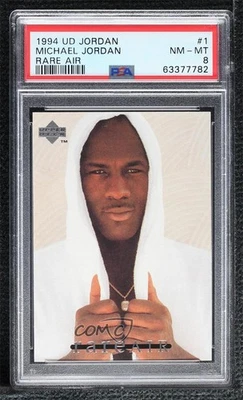 1994 Upper Deck Rare Air Tribute Set Factory Michael Jordan #1 PSA 8 HOF - Image 1 of 2