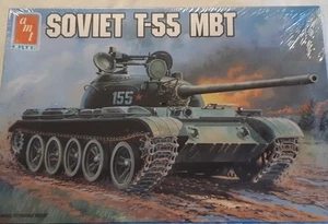 AMT 8865 1/35 Soviet T-55 MBT Military Tank Model Kit - Picture 1 of 1