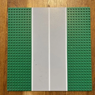 Lego® Bau Platte Gerade 9N grün grau Straße Landebahn City - Bild 1 von 3