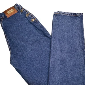 Lawman Western Jeans Relaxed Fit High Waist Vintage Womens Size 9/10 Blue - Picture 1 of 7
