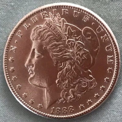 Moneda de dólar de plata Morgan 1888-S, bonito brillo como nuevo, elección BU++ mejor fecha Foto 1 de 3