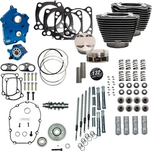S&S Cycle Power Package Engine Perf. Kit 132Inch Highlighted Fins 310-1238 - Picture 1 of 1