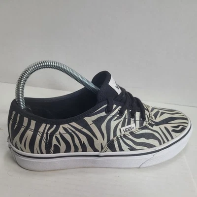 Vans Women's Doheny Decon Metallic Zebra Black/Silver Skate Shoes Size 7.5 - Image 1 of 4