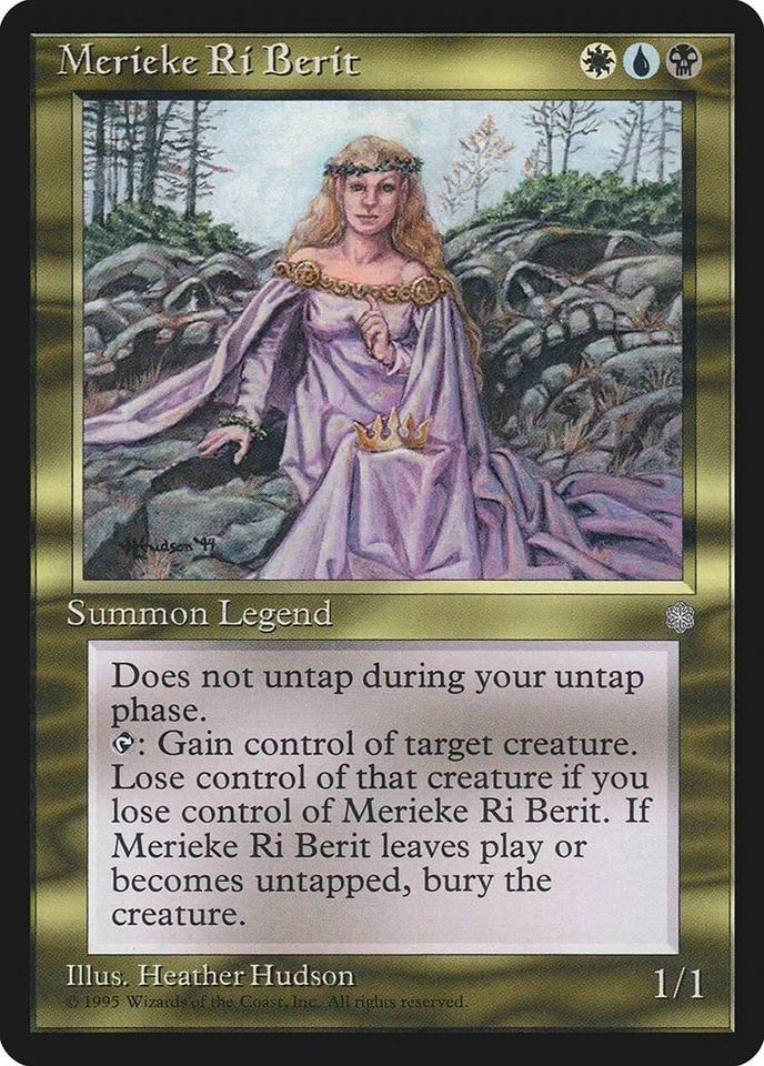Merieke Ri Berit Ice Age NM White Blue Black Rare MAGIC MTG CARD ABUGames - Image 1 of 1
