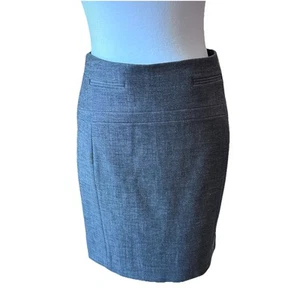 EXPRESS Tweed Knit Straight Pencil Skirt, Gray - Women's Size 00 - Picture 1 of 7