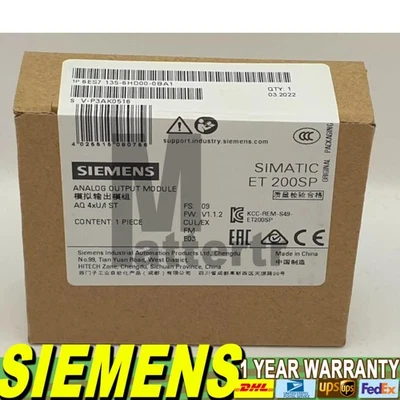 Nuevo módulo de salida analógica Siemens ET 200SP 6ES7135-6HD00-0BA1 6ES71356HD000BA1 Foto 1 de 3