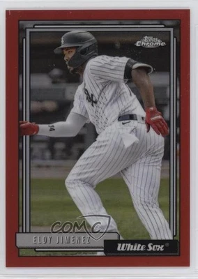 2021 Topps Update 1992 Topps Redux Chrome Red Border /70 Eloy Jimenez #TC92-15 - Image 1 of 2