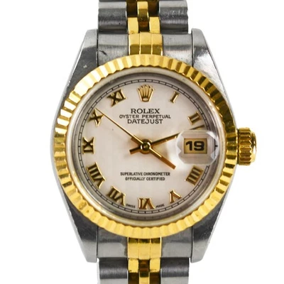 Rolex Datejust esfera piramidal de dos tonos MDL 69173 Foto 1 de 4