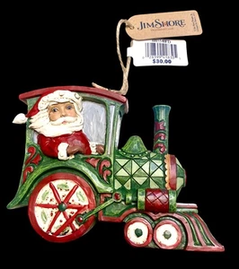 Jim Shore Ornament SANTA IN TRAIN WITH TAGS & Box brand new - Picture 1 of 18