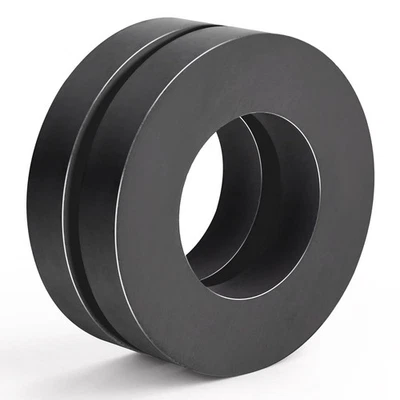 TRYMAG Ferrite Ring Magnets, Ceramic Magnets round Magnets with Hole, OD2.36" X