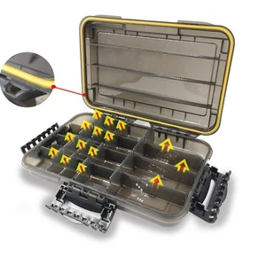 Fishing Tackle Storage Box Waterproof Fishing Lure Bait Hook Organizer Box Case - Picture 1 of 13
