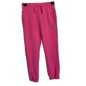 Air Jordan Youth Girl's Medium Hot Pink Elastic Waist Pull On Sweatpants - Picture 1 of 4