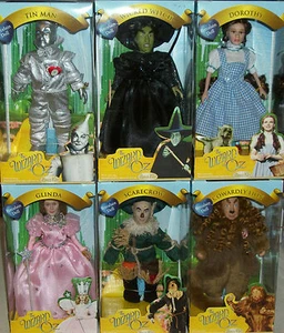 bambole Mago di Oz Tin Man Dorothy Glinda Spaventapasseri Leone Vigliacco Strega Malvagia - Foto 1 di 1