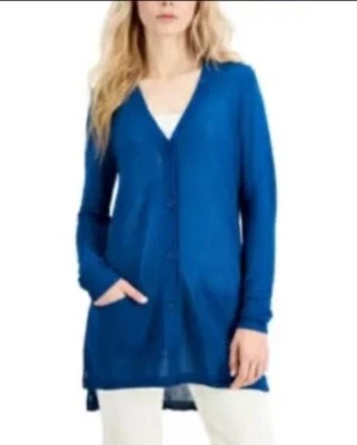 Cárdigan/suéter/chaqueta Alfani verde azulado con botones. Talla PL. ¡NUEVO CON ETIQUETAS! Foto 1 de 4