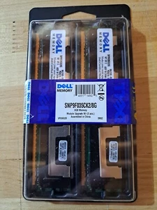 Dell Memory 8GB (2x4GB) DDR2 667Mhz/PC2-5300 SNP9F035CK2 - Picture 1 of 2