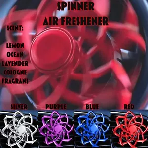 Car Air Freshener Spinner Rotating Spinning Clip-on Air Vent Fragrances Scent - Picture 1 of 1