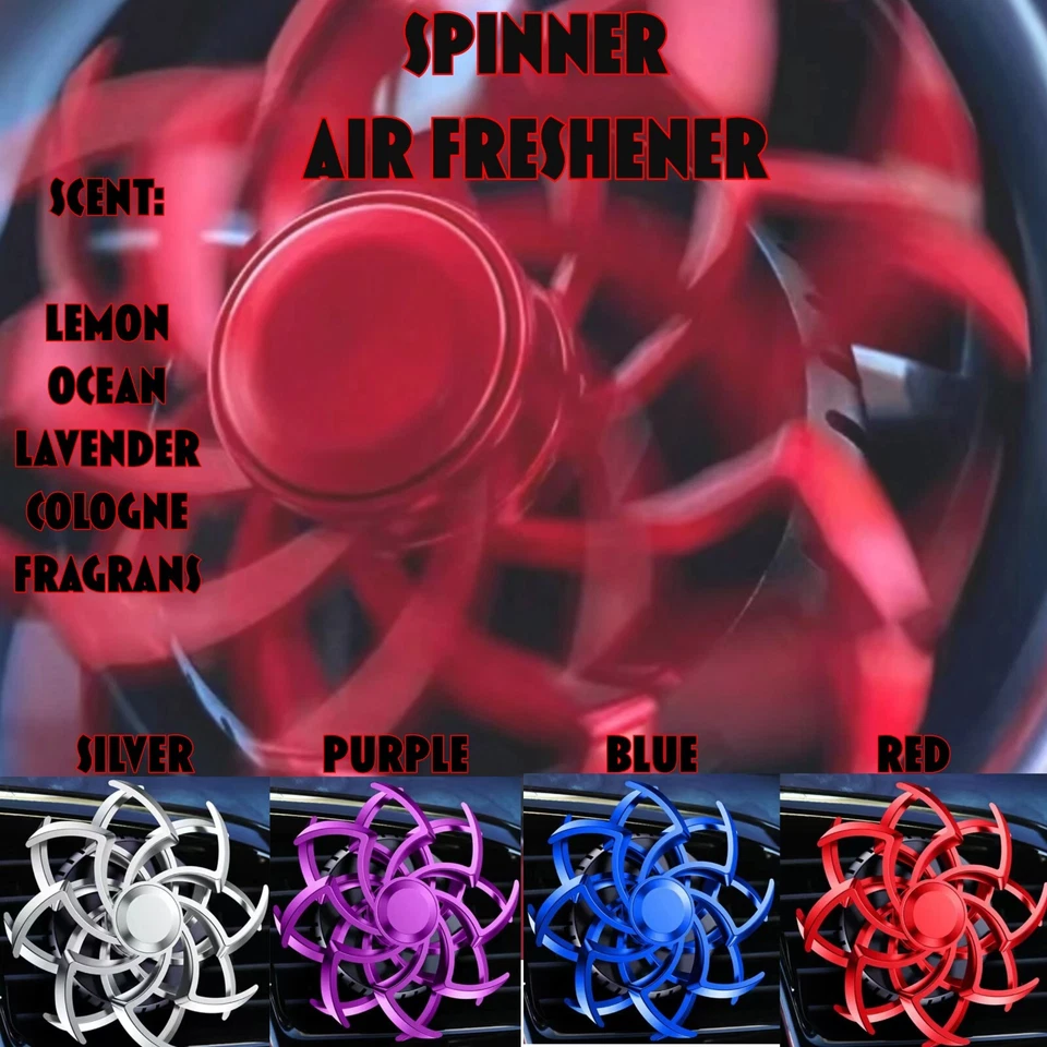 Ambientador de aire giratorio giratorio para automóvil Fragancias de ventilación de aire con clip giratorio aroma Foto 1 de 1