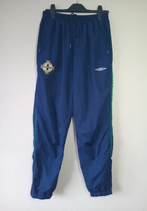 Umbro Northern Ireland Football Joggers Tracksuit Bottoms Size L Navy - Picture 1 of 9