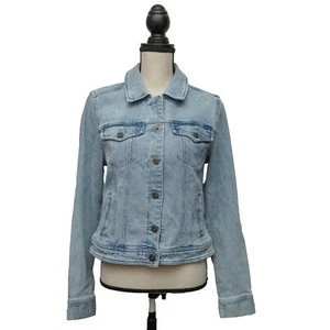 Style & Co Women's Classic Denim Jacket Light Blue Size Small - Picture 1 of 11