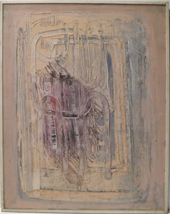 Painting Peinture Dipinto GIORDANO Edoardo olio materico su Tela Milano 1963 - Bild 1 von 2