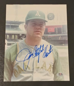 JIM CATFISH HUNTER Signed 8x10 Photo-HOF-New York Yankees-ATHLETICS-PSA - Picture 1 of 3