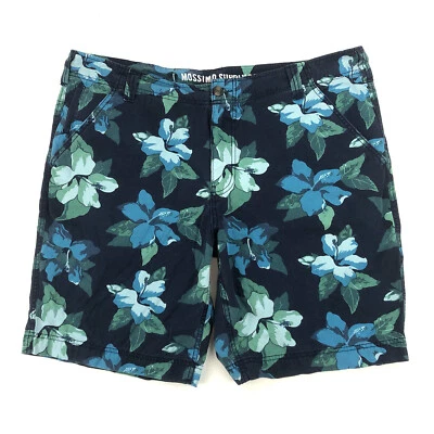 Pantalones Cortos Florales Mossimo Supply Co Estampado Hawaiano Para Hombre 42 Azul Informal Frente Plano Foto 1 de 4