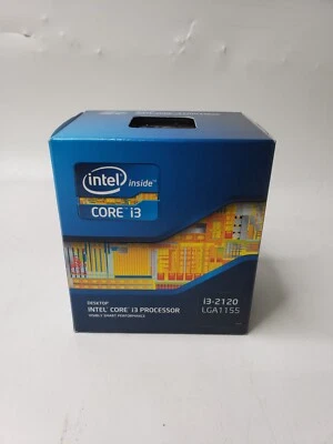 NEW IN BOX Intel BX80623I32120 SR05Y i3-2120 Processor 3MB Cache 3.30 GHz W/ Fan - Image 1 of 4