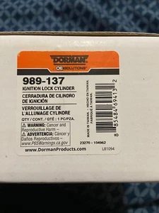 Dorman 989-137 Ignition Lock Cylinder Compatible with Select Nissan Models - Picture 1 of 1