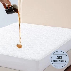 VAELY Premium 100% Waterproof Mattress Protector, 3D Air Fabric, Breathable Hypo - Picture 1 of 6