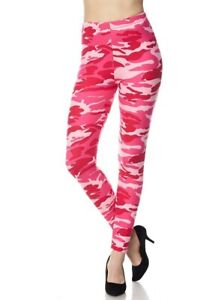 Buttery Soft Pink Camouflage Leggings