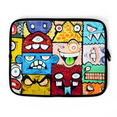 Faces Graffiti Laptop Sleeve, laptop case, Device Case , laptop bag, MacBook - Image 1 of 4