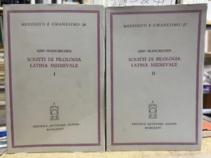 (Cultura Classica) E. Franceschini - SCRITTI DI FILOLOGIA LATINA MEDIEVALE - Imagen 1 de 1