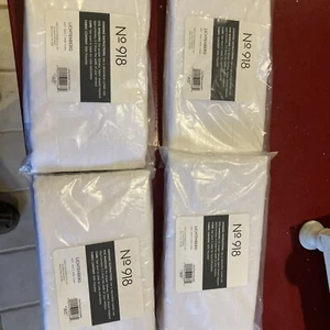 Erica Crushed Sheer Voile Rod Pocket Curtain Panel, 51" x 63", White 4 Packs - Picture 1 of 1