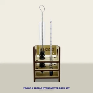 Proof & Tralle Hydrometer Rack Set, Moonshine, destillierte Spirituosen, Profi - Bild 1 von 2