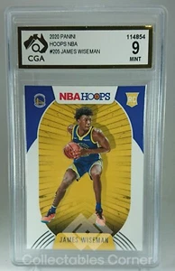Tarjeta de novato Panini Hoops James Wiseman 2020 clasificación 9 - Imagen 1 de 2