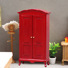 1:12 Dollhouse Miniature Wardrobe Retro Red Cabinet Bedroom Furniture Decor  BII