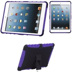 Heavy Tough Shockproof Stand Hard Case Cover for iPad Mini Free Stylus Touch Pen - Picture 1 of 9