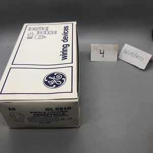 Lot of 10 GL0510 GE Brown Single Locking Receptacle 15A 125V - Picture 1 of 2