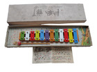 Xylophon Kinder Musik Vintage Spielzeug Metall Mini Instrument Goldon 80er OVP