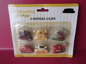 ANTIGUAS CAMIONETAS ESTACIONARIAS ""6 CLIPS DE ANIMALES"" KINGSBRIDGE INTERNATIONAL - Imagen 1 de 9
