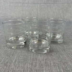 Crisa Swirl Muster Ätzglas Whisky/On the Rocks Gläser 4er Set - Bild 1 von 6