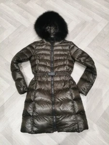 Women's Herno Down Feather Puffer Parka Jacket Brown Size 40 UK 8/10 - Picture 1 of 7