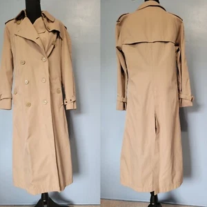 Trench cappotto donna vintage Misty Harbor classico foderato marrone taglia 10 regular - Foto 1 di 11