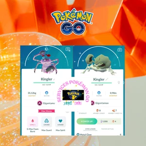 Pokémon Go - Shiny Gigantamax Kingler | Mini PTC - Picture 1 of 1