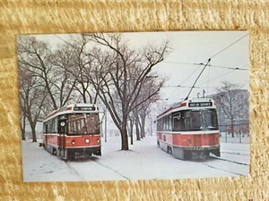 TORONTO TRANSIT COMMISSION LIGHT RAIL VEHICLES 4004 & 4005.VTG TROLLEY PC*P36 - Picture 1 of 2