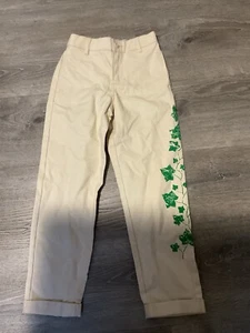 NWOT Rowing Blazers Youth Ivy Vine Print Khaki Pants Size XS 4-5 - Picture 1 of 2