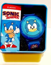 Sonic The Hedgehog Wrist Watch Digital With Tin Box Kids Watch Birthday Gift New