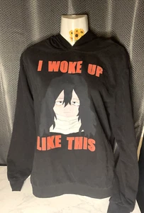 Aizawa Shouta I Woke Up Like This Hero Academy Anime Unisex Hoodie Gr. Small - Bild 1 von 3
