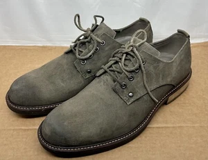Ecco Men’s Size 44/US 10 Suede Casual Shoes | Light Green Lace-Up | Great Shape - Picture 1 of 7